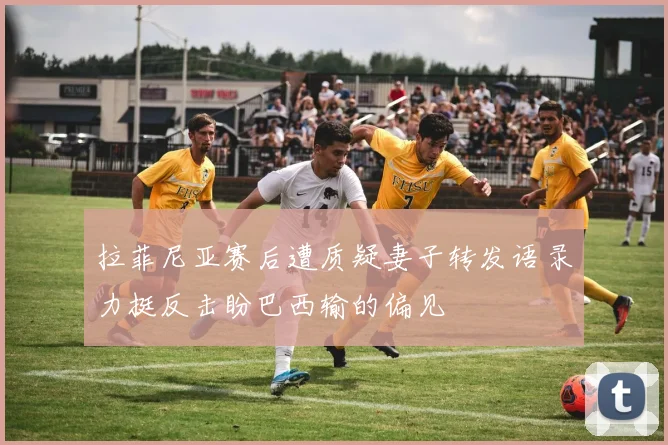 拉菲尼亚赛后遭质疑妻子转发语录力挺反击盼巴西输的偏见